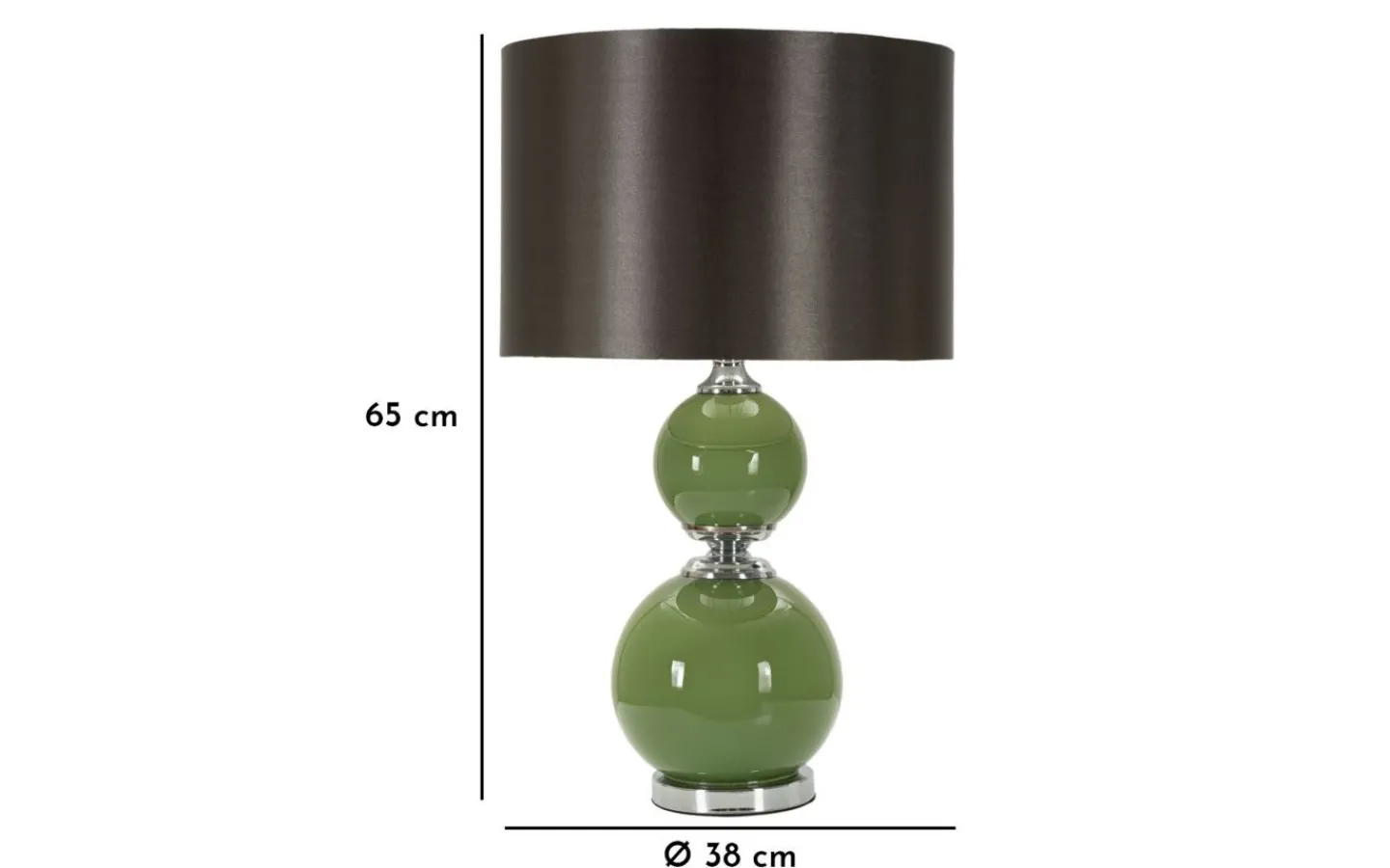 Bordslampor-Mauro Ferretti Fino Bordslampa 65cm Grön