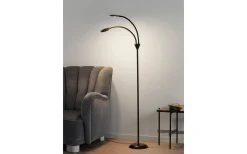 Golvläslampor-Halo Design Fix Golvlampa LED 2x5W 3000K 130cm Svart