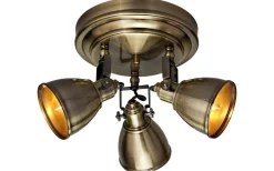 Runda Takspotlights|Takspot Med 3 Lampor < Markslojd Fjällbacka Takspotlight 3L Antik
