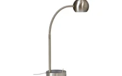 Skrivbordslampor-ArmaturHantverk Fladen Bordslampa 48cm Nickel