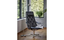 Golvläslampor < ArmaturHantverk Fladen Golvlampa 1L 140cm Nickel