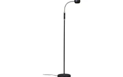 Golvläslampor-ArmaturHantverk Fladen Golvlampa 1L 140cm Svart