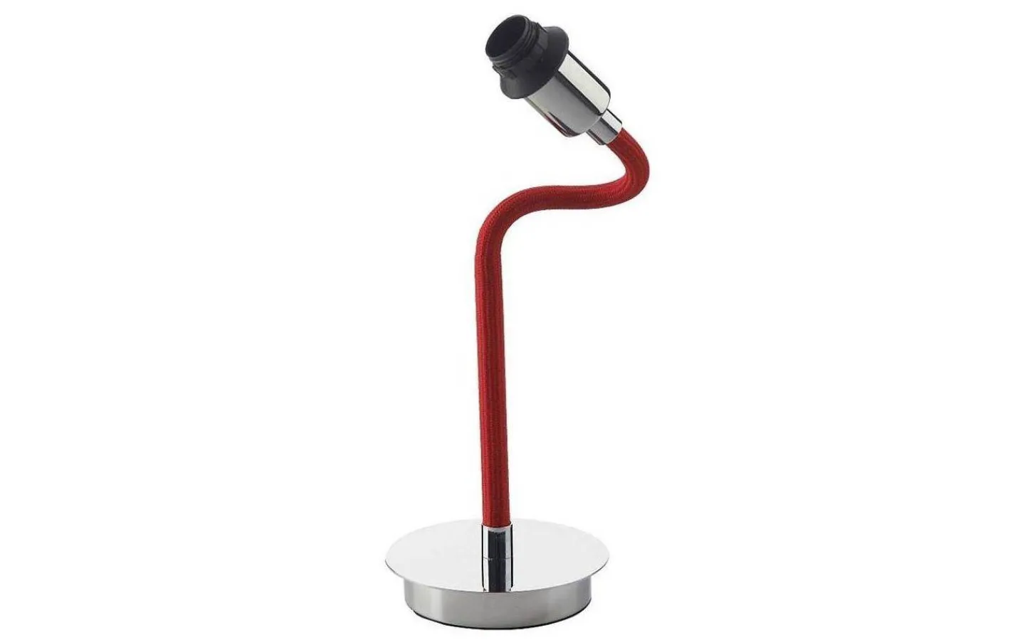 Lampfötter|Skrivbordslampor < Oriva Flex Lampfot 42cm Krom/Röd