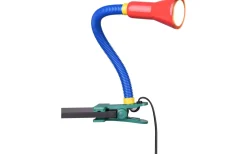 Barnrum|Klämlampor-Trio Lighting Flexo Klämlampa E14 flerfärgad