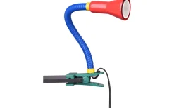 Barnrum|Klämlampor-Trio Lighting Flexo Klämlampa E14 flerfärgad