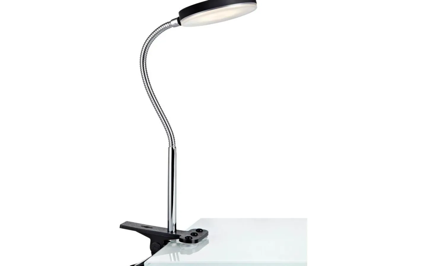 Klämlampor-Markslojd Flex Skrivbordslampa LED 5W Svart/Krom