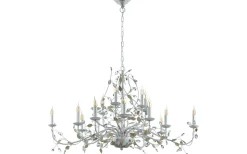 Kristallkronor|Stora Taklampor Ø70-150 Cm < Eglo Flitwick Takkrona 120cm Silver