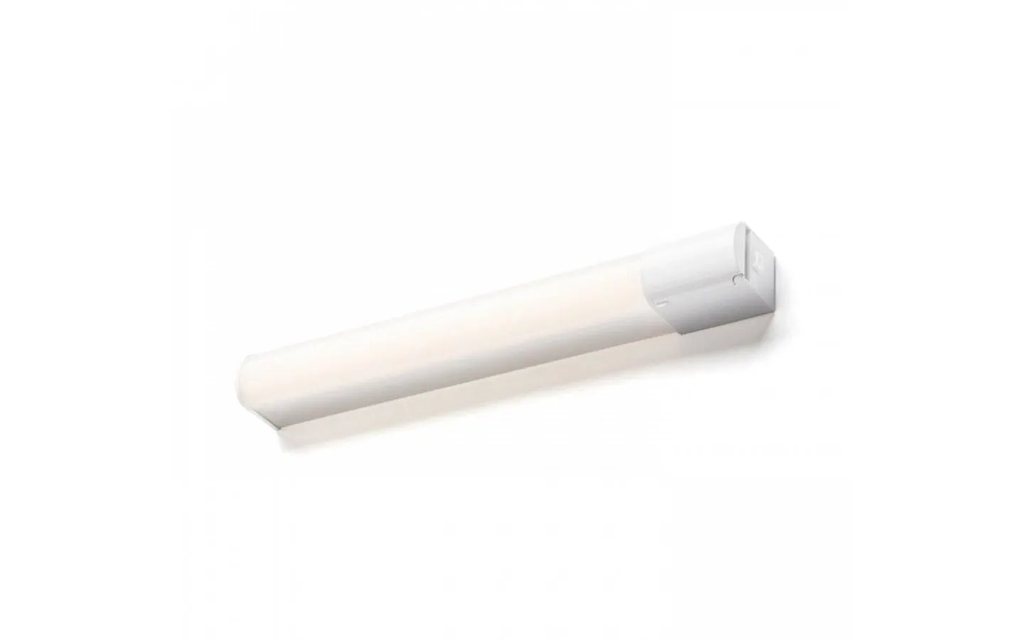 Badrum|Badrumslampor Vägg-Rendl Florio Vägglampa + Uttag Vit 49cm LED 8W IP44 3000K