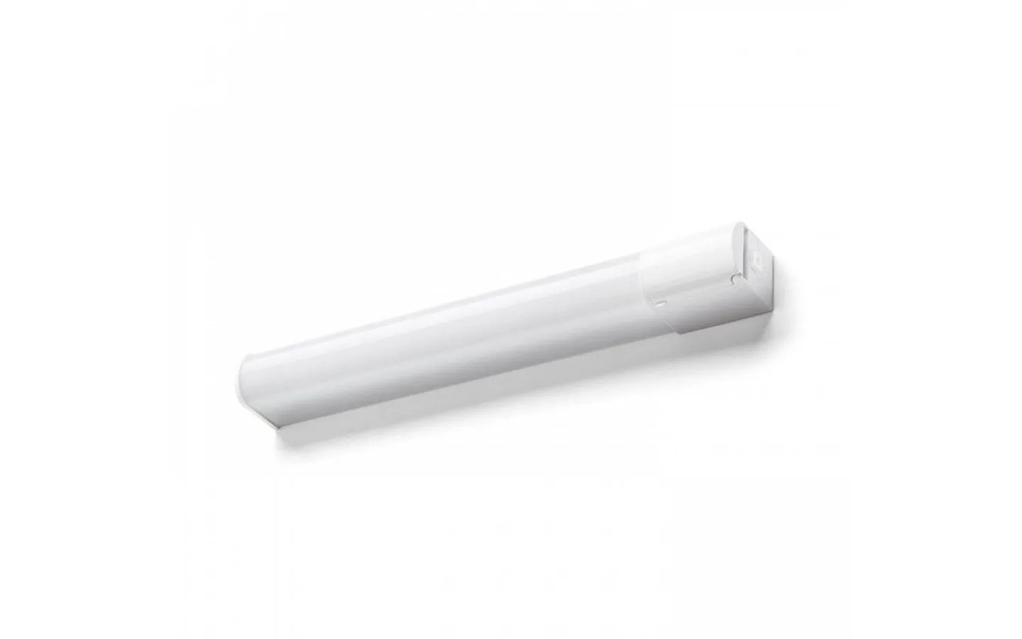 Badrum|Badrumslampor Vägg-Rendl Florio Vägglampa + Uttag Vit 49cm LED 8W IP44 3000K
