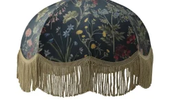 Mönstrade Lampskärmar < Hallbergs Flower Field Lampskärm Ø50cm Guldfrans