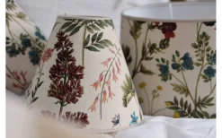 Mönstrade Lampskärmar < Hallbergs Flower Field Lampskärm Ø17cm Natur
