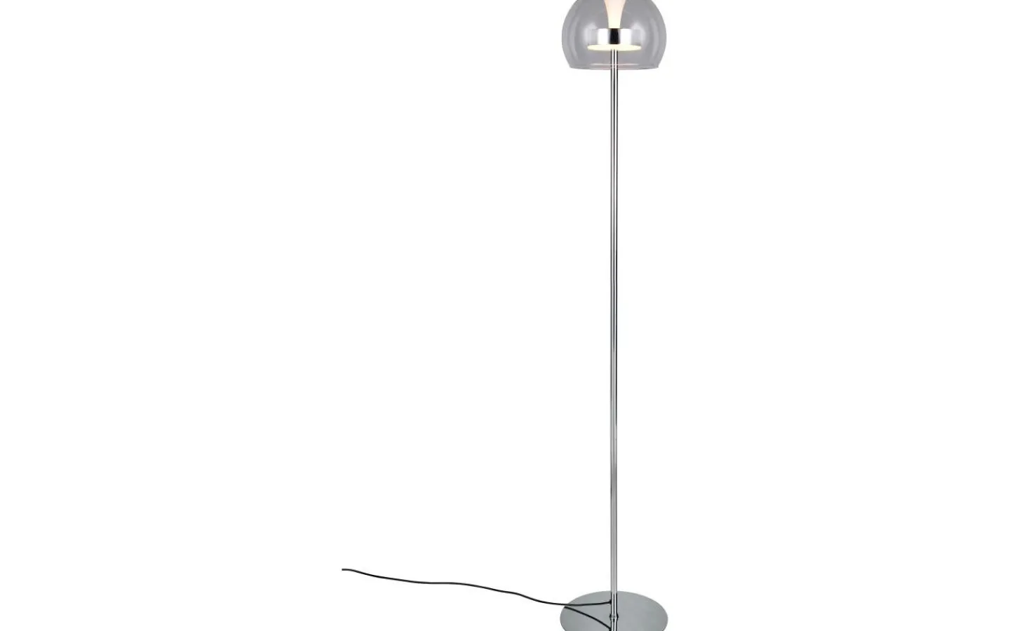 Golvlampor-Trio Lighting Flynt Golvlampa LED krom