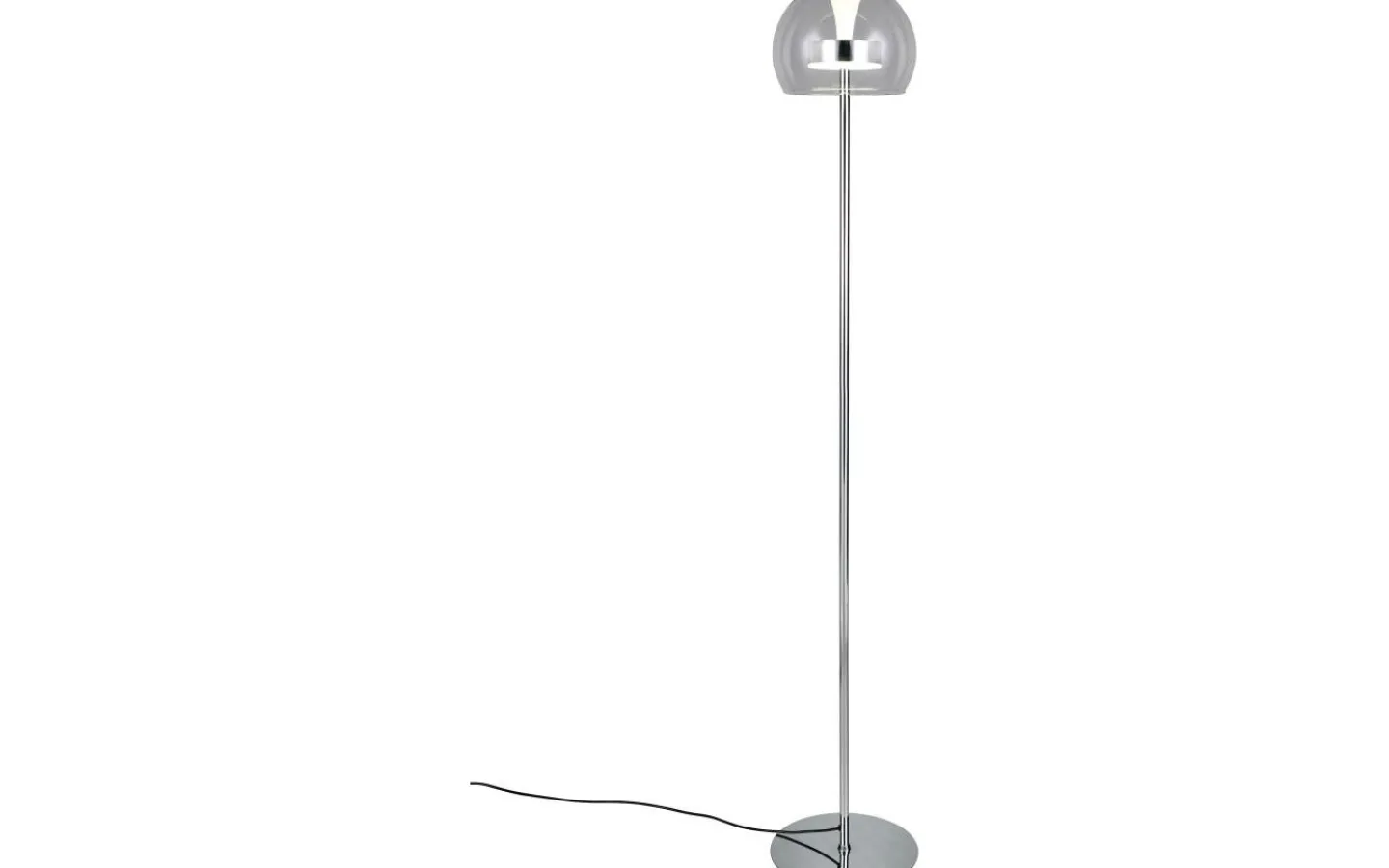 Golvlampor-Trio Lighting Flynt Golvlampa LED krom