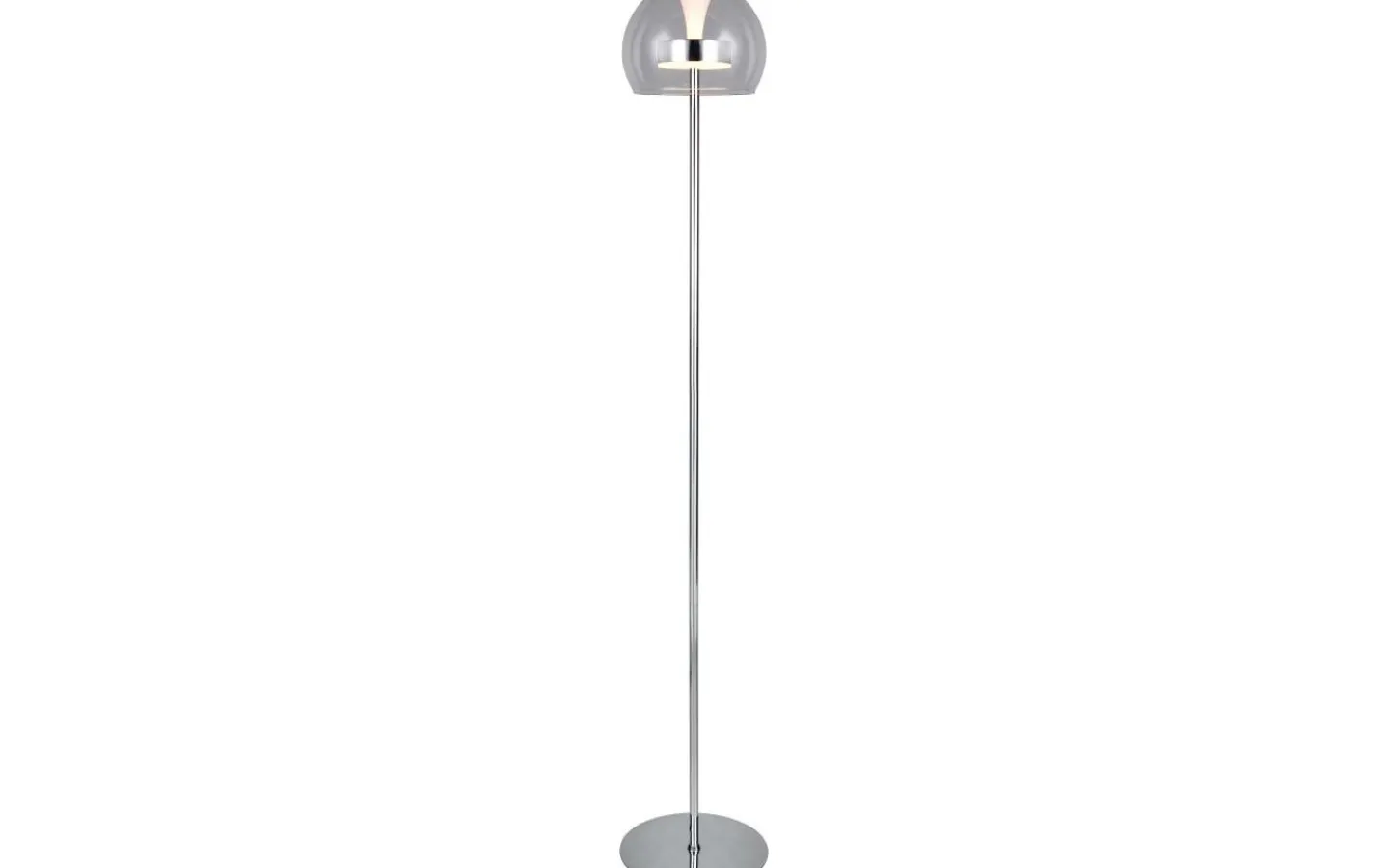 Golvlampor-Trio Lighting Flynt Golvlampa LED krom