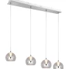 Avlånga Taklampor-Trio Lighting Flynt Takpendel LED 4-delad krom