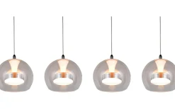 Avlånga Taklampor-Trio Lighting Flynt Takpendel LED 4-delad krom