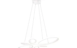 Stora Taklampor Ø70-150 Cm < Trio Lighting Fly Takpendel 83cm LED mattvit 4000K