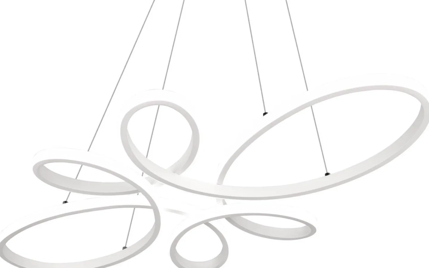 Stora Taklampor Ø70-150 Cm < Trio Lighting Fly Takpendel 83cm LED mattvit 4000K