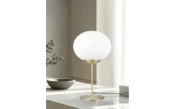 Bordslampor < Trio Lighting Fomento Bordslampa E27 matt mässing/vit