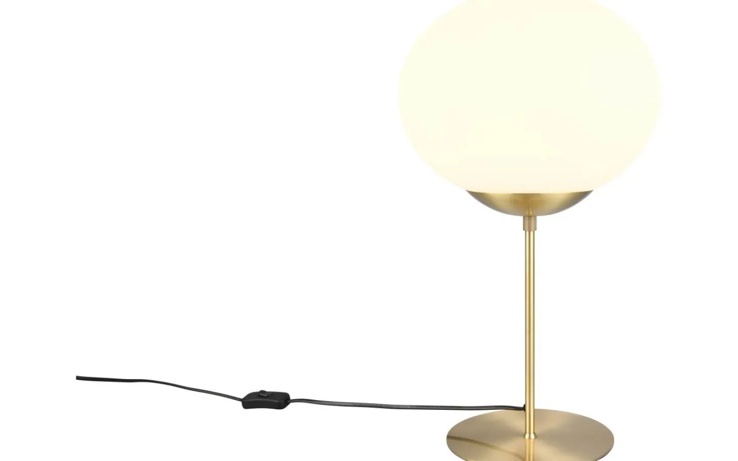 Bordslampor < Trio Lighting Fomento Bordslampa E27 matt mässing/vit