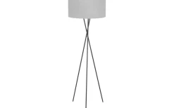 Golvlampor-Eglo Fondachelli Golvlampa 152cm Svart/Grå