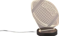 Bordslampor-Reality Football Bordslampa LED mattsvart RGBW