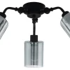 Plafonder-Eglo Forestburg Plafond 67cm 3L Svart/Grå