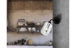 Läslampor < Eglo Forestburg Vägglampa Svart/Grå