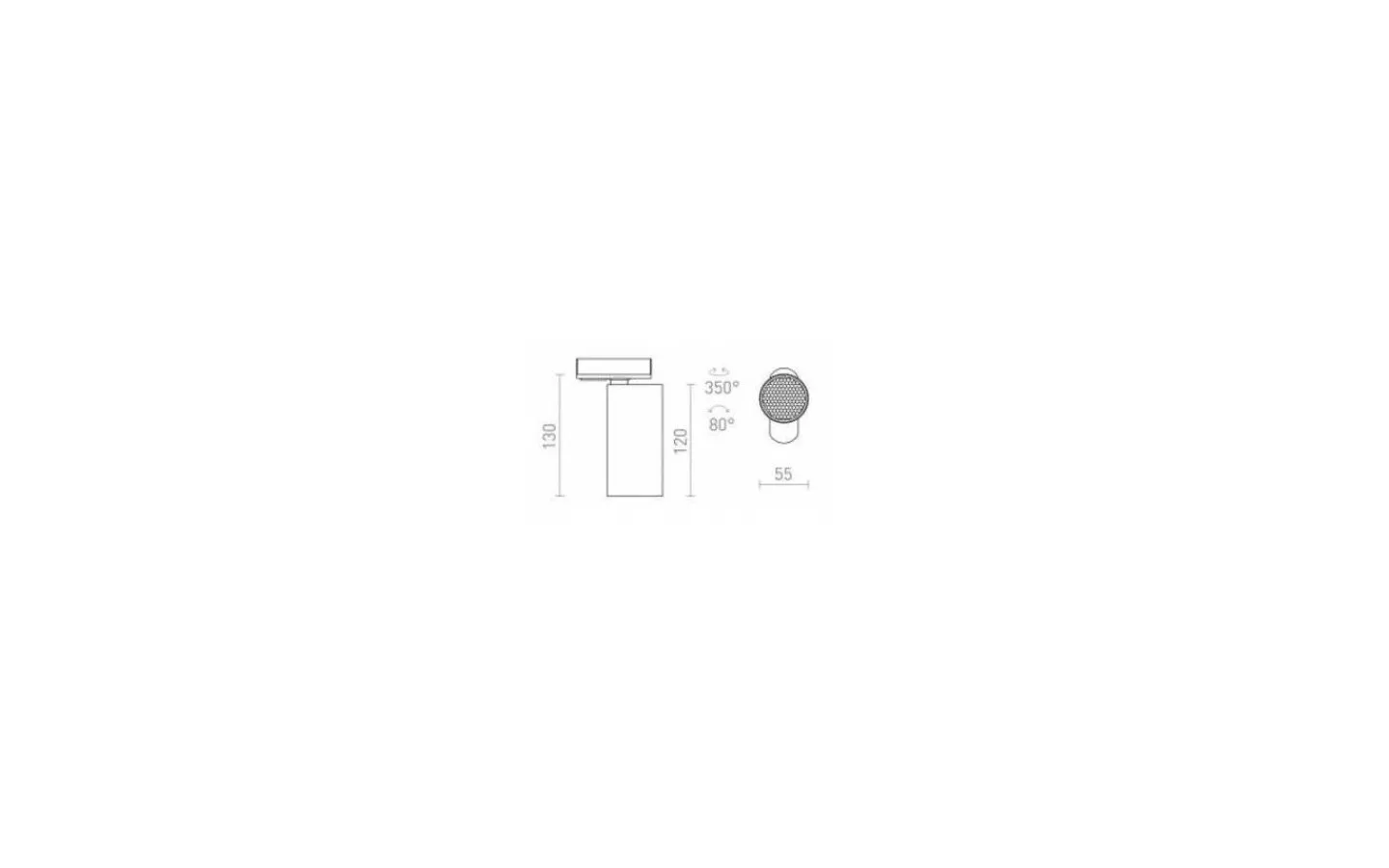 Skensystem|Kök & Matplats-Rendl Forza 1-Fas Spotlight Svart GU10