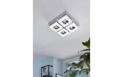 Plafonder < Eglo Fradelo Plafond 28cm LED 3000K 14W Krom