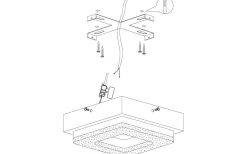 Plafonder-Eglo Fradelo Plafond 14cm LED 3000K 3,2W Krom