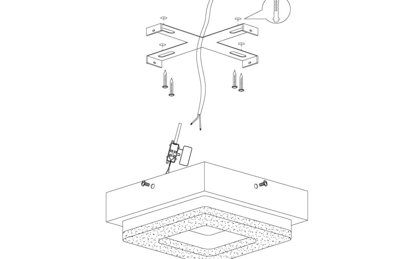Plafonder-Eglo Fradelo Plafond 14cm LED 3000K 3,2W Krom