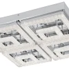 Plafonder-Eglo Fradelo Plafond 52cm LED 3000K 46,5W Krom