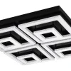 Plafonder-Eglo Fradelo Plafond 52cm LED 3000K 48W Svart