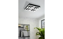 Plafonder-Eglo Fradelo Plafond 52cm LED 3000K 48W Svart