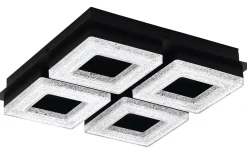 Plafonder-Eglo Fradelo Plafond 28cm LED 3000K 16W Svart