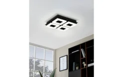 Plafonder-Eglo Fradelo Plafond 28cm LED 3000K 16W Svart