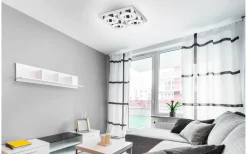Plafonder-Eglo Fradelo Rund Plafond 28cm LED 3000K 14W Krom