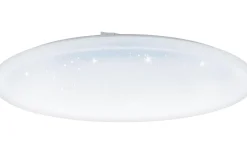 Plafonder-Eglo Frania Plafond 55cm LED 3000K 50W Kristalleffekt Vit