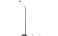 Golvläslampor-Trio Lighting Franklin Golvlampa LED i borstat stål