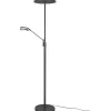 Uplight|Golvläslampor < Trio Lighting Franklin Golvlampa LED uplight antracit