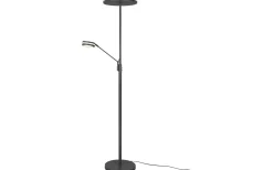 Uplight|Golvläslampor < Trio Lighting Franklin Golvlampa LED uplight antracit
