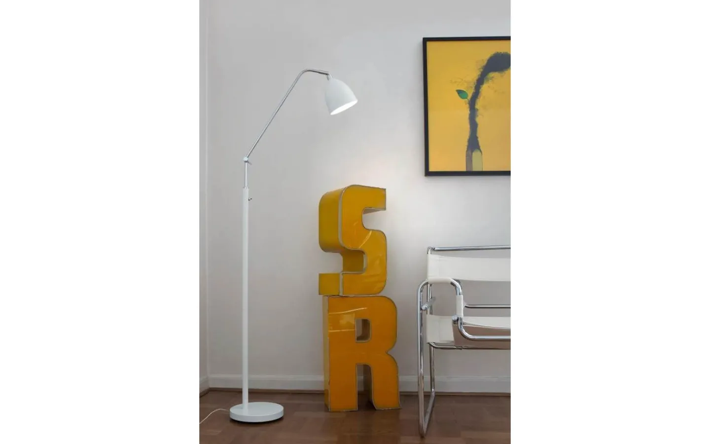 Golvläslampor < Markslojd Fredrikshamn Golvlampa 152cm Vit