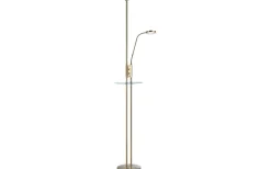 Vardagsrum|Uplight < Markslojd Friend Golvlampa 1,8m LED 3000K 18W+5W Dimbar Antikmässing