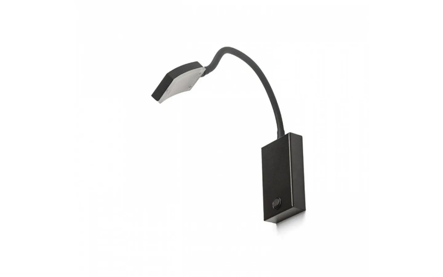 Sovrum|Läslampor-Rendl Frisco W Vägglampa Svart LED 4,2W 3000K