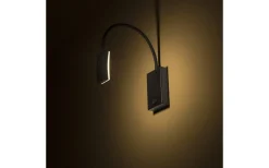 Sovrum|Läslampor-Rendl Frisco W Vägglampa Svart LED 4,2W 3000K
