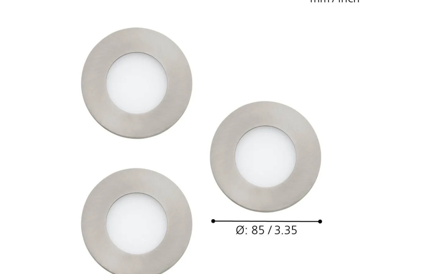 230V Led Spotlights < Eglo Fueva-C Connect Spotlight 3-Pack LED RGBW 3x3W Nickel