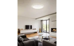 Plafonder-Eglo Fueva Plafond 30cm LED 2700-6500K 12W med Fjärrkontroll Kristall Vit IP44