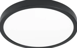 Badrumslampor Tak-Eglo Fueva 5 Plafond 29cm LED 3000K 20,5W Svart IP44