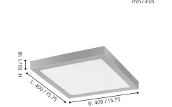 Plafonder < Eglo Fueva Plafond 40cm LED 3000K 22W Vit